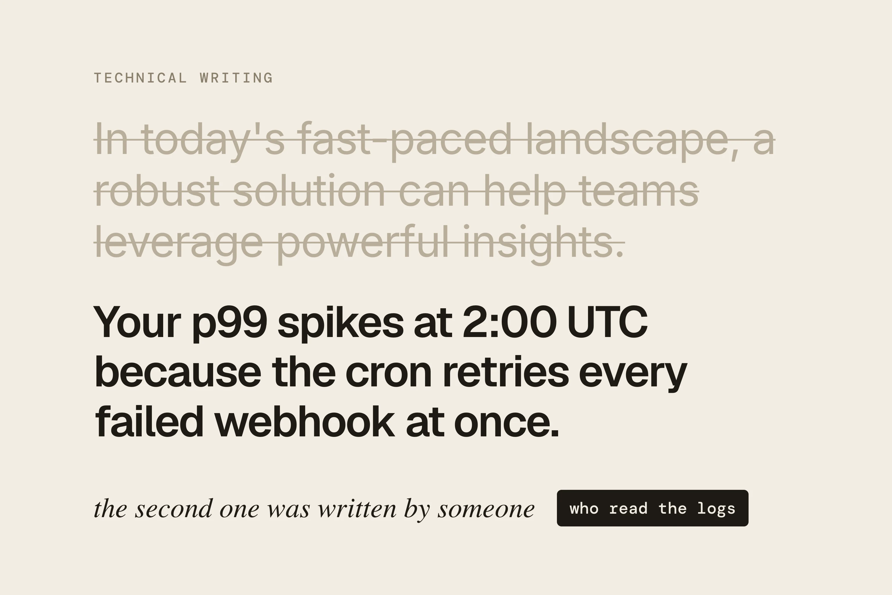 Cover: AI Technical Writing Without Generic Output