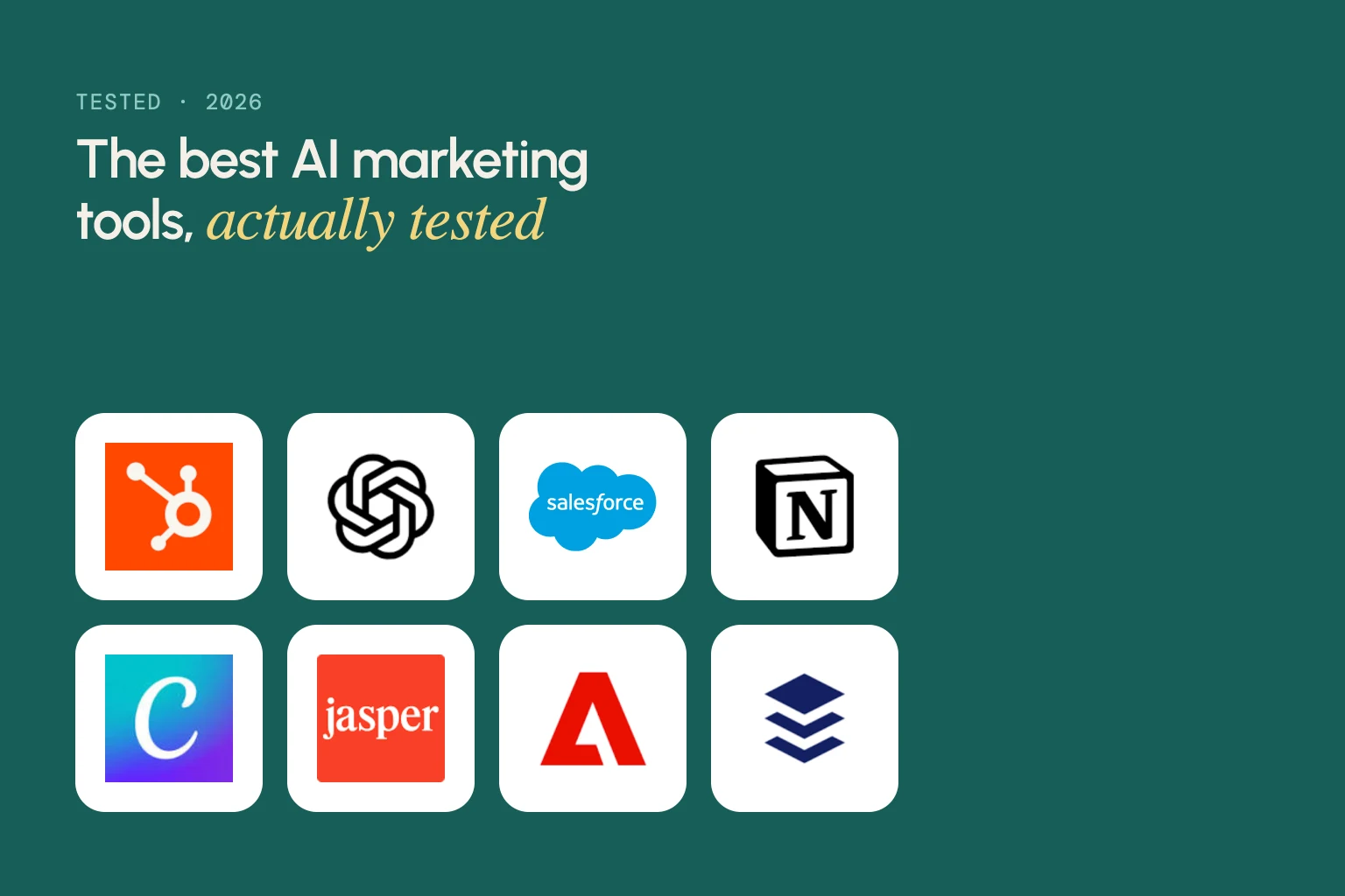 Cover: Best AI Marketing Tools for 2026