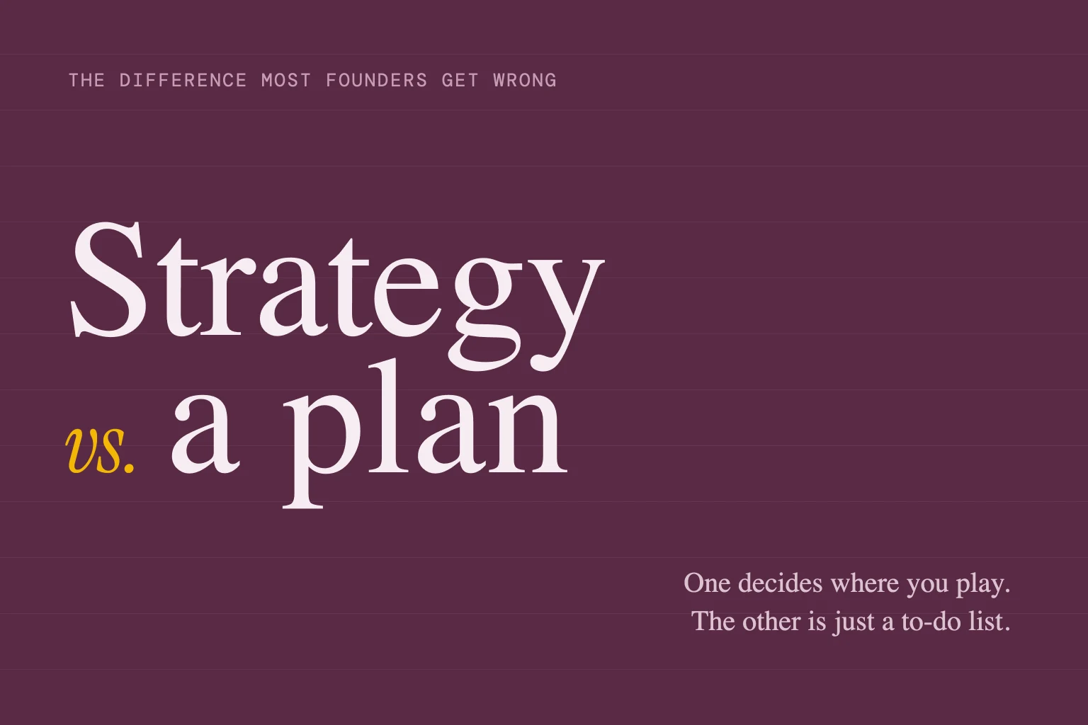 Cover: Marketing Strategy vs Marketing Plan