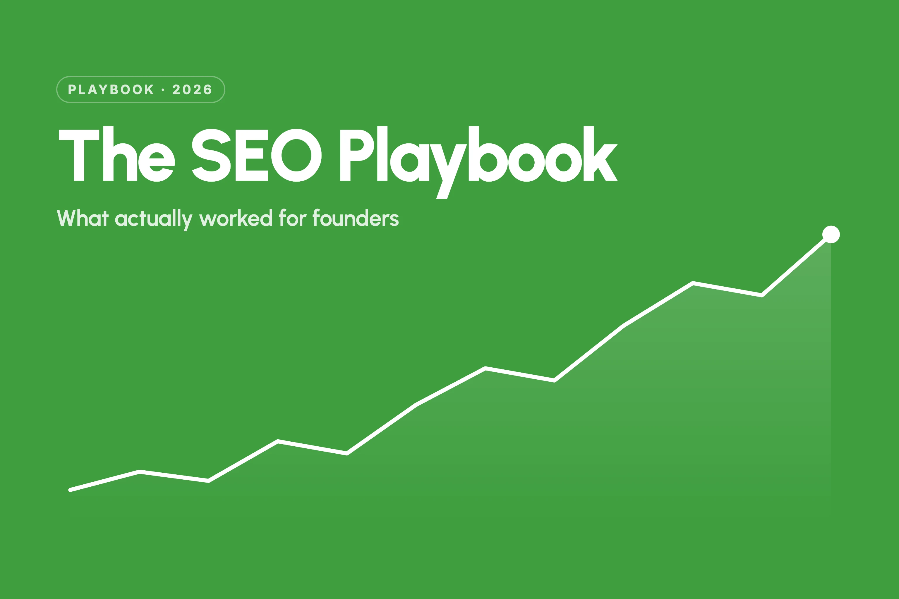 Cover: The SEO Playbook for Founders: What Actually Worked in 2026